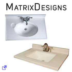 Matrix Designs Vanity Tops