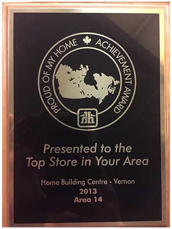 2013 Home Building Centre - Top Store Award