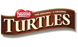 Nestles Turtles Chocolates Banner Logo