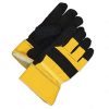 Bob Dale-Men's Black & Yellow Large-Extra Large Split Leather Combo Lined Work Gloves